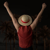 One Piece Straw Hat (one size) قبعة القش