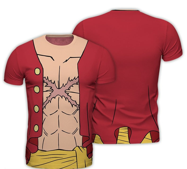 Luffy Scar Cosplay Shirt / Gear 5 Luffy Costume T-shirt / -  Norway