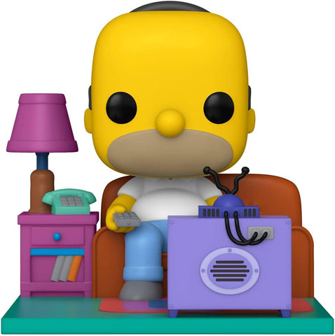 Simpsons Homer Watching TV Deluxe Pop! Vinyl Figure