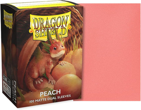 Dragon Shield Sleeves: Matte Dual SS (100) Peach