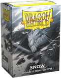 Dragon Shield Sleeves: Matte Dual SS (100) Snow