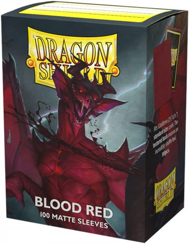 Dragon Shield Sleeves: Matte SS (100) Blood Red