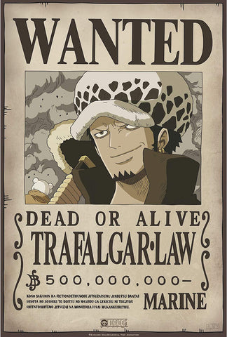 ONE PIECE - Wanted Poster: Trafalgar Law
