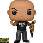 WWE The Rock with Championship Belt Pop! Vinyl Figure - EE Exclusive