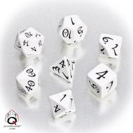 Classic RPG Dice Set White/Black (7)