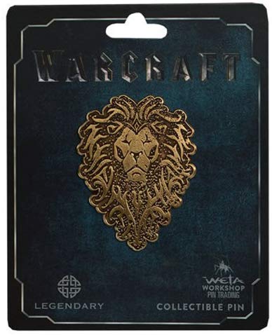 Warcraft Alliance Distressed Bronze Icon Pin
