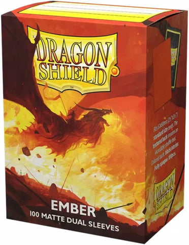 Dragon Shield Sleeves: Matte Dual SS (100) Ember