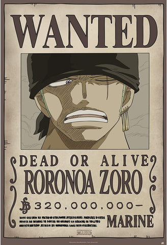 ONE PIECE - Wanted Poster: Zoro New World