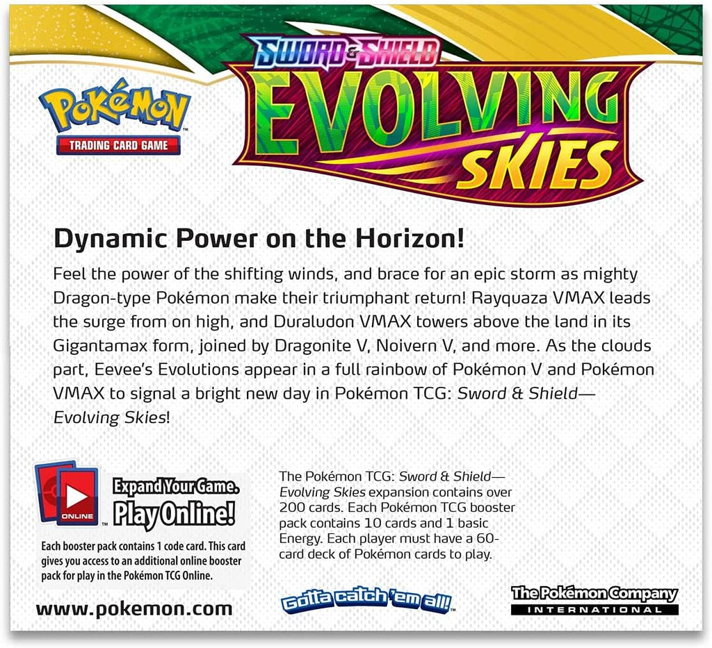 Pokemon TCG: Sword & Shield - Evolving Skies Booster Pack The SOOG Pokemon TCG: Sword & Shield - Evolving Skies Booster Pack The SOOG