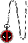 Deadpool Logo Cover Pocket Watch