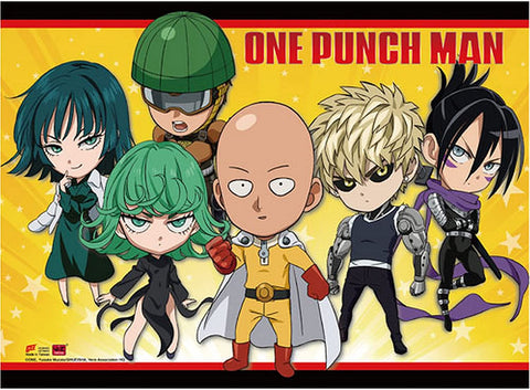 One Punch Man - SD Group Wall Scroll