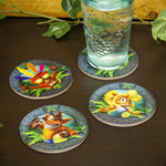 Crash Bandicoot 3D Non-Slip Coaster Set of 4