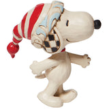 Peanuts Snoopy with Red-and-White Cap by Jim Shore Mini Statue