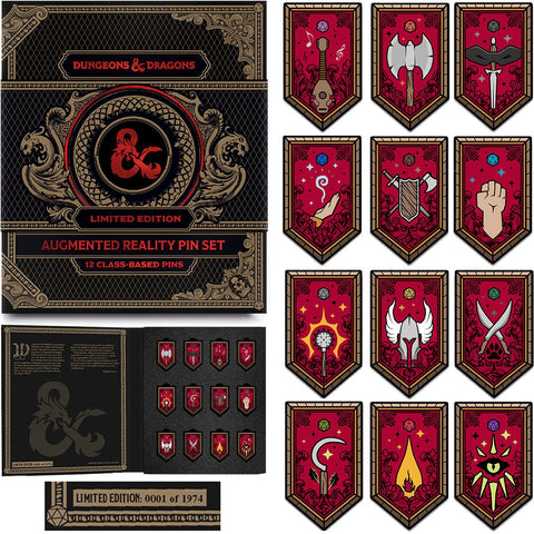 D&D Limited Edition Class Augmented Reality Pin Set