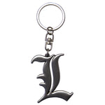 DEATH NOTE - 3D Metal Keychain: L Symbol