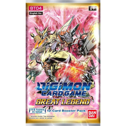 Digimon Card Game - Booster Pack Great Legend BT04