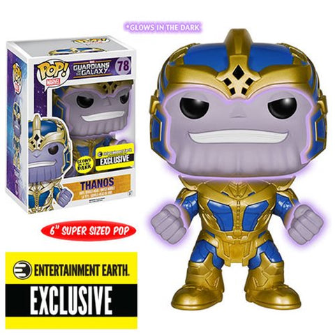 Guardians of the Galaxy Thanos Glow-in-the-Dark 6-Inch Pop! Vinyl Bobble Head Figure