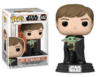 Star Wars The Mandalorian Luke Skywalker with Grogu Pop!