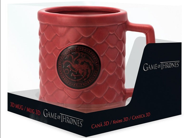Game of Thrones Mug 3D Rotating Logo Targaryen Black Crystal SD Toys Game of Thrones Mug 3D Rotating Logo Targaryen Black Crystal SD Toys