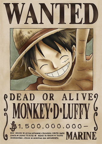ONE PIECE - Wanted Poster: Luffy post-Big Mom (52x35)