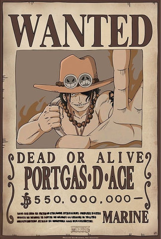 ONE PIECE - Wanted Poster: Ace