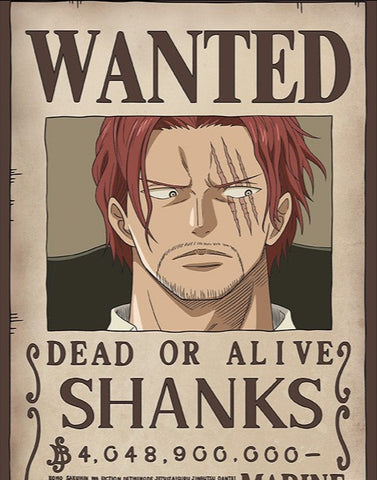 ONE PIECE - Wanted Poster: Shanks (52x35)