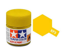 Tamiya Acrylic (10ml) Flat XF-3 Flat Yellow
